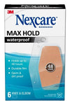 Nexcare Max Hold Waterproof Knee & Elbow Band 6s