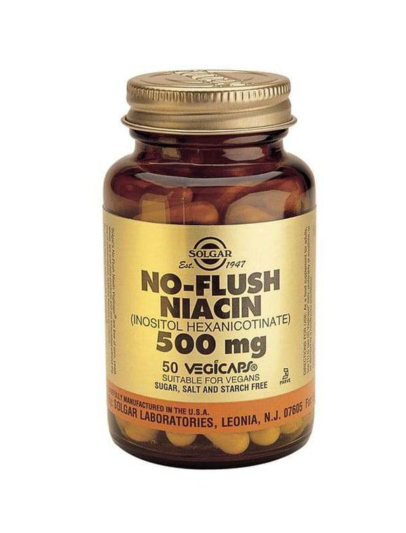 Solgar Niacin 500Mg No-Flush 50 Tablets - Life Pharmacy Orewa
