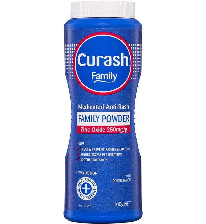CURASH FAMILY MEDI RASH PWD 100G - Life Pharmacy Orewa