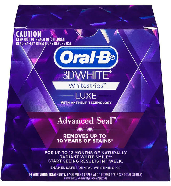 Oral B 3D White Whitestrips Luxe Advanced Seal 14 Pack