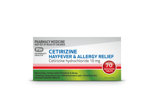 Pharmacy Essentials Cetirizine 10Mg 70 Tablets - Life Pharmacy Orewa