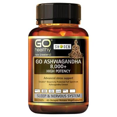 Go Healthy Ashwagandha 8,000 + 60 Dr Vcaps - Life Pharmacy Orewa