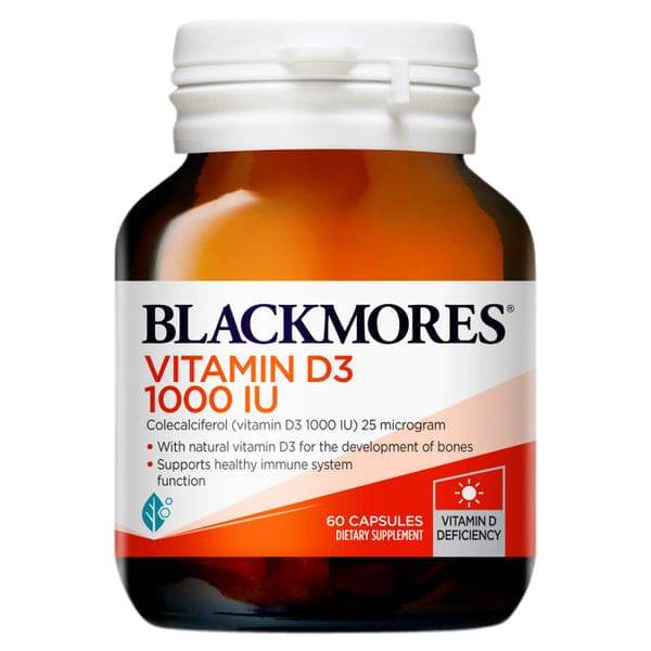 Blackmores Vitamin D3 1000IU Caps 60 New - Life Pharmacy Orewa