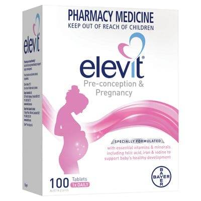 Elevit Pre-Conception & Pregnancy Tabs 100 - Life Pharmacy Orewa