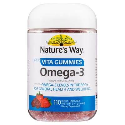 Natures Way Vita Gummies Omega 3 110 - Life Pharmacy Orewa