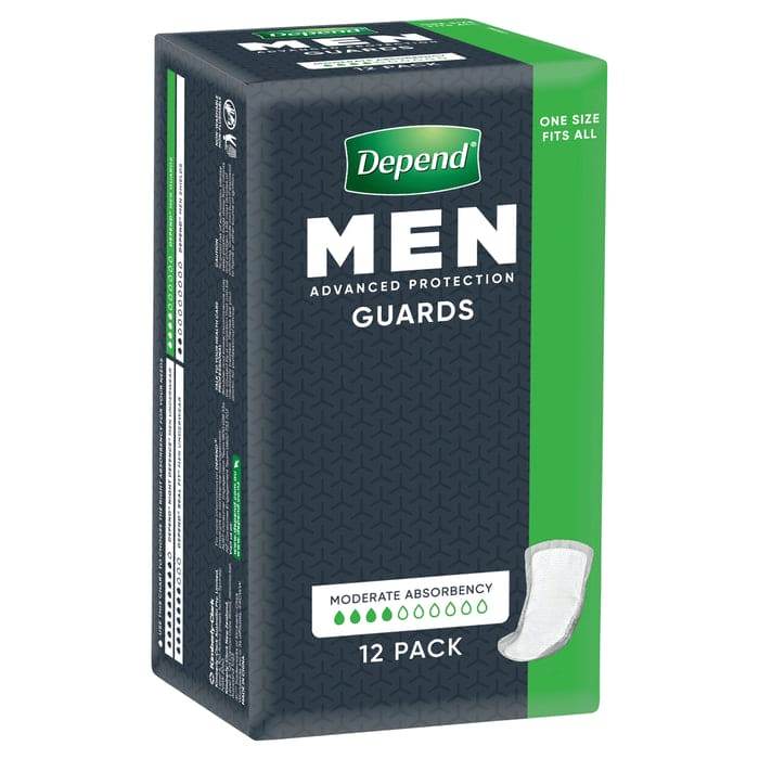 Depend Incont Male Guards 12 19068 - Life Pharmacy Orewa