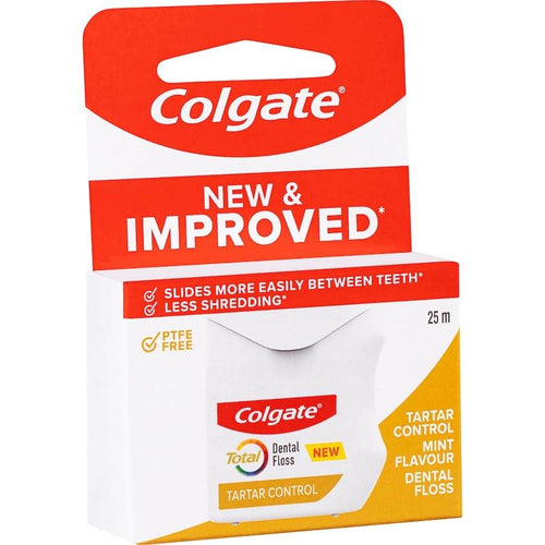 Colgate Total Floss Tartar Control 25m - Life Pharmacy Orewa