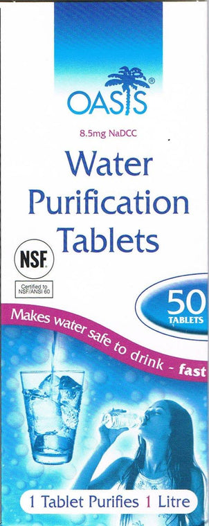 Oasis Purification Tablets 50 - Life Pharmacy Orewa