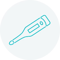 High temperature (at least 38°C)