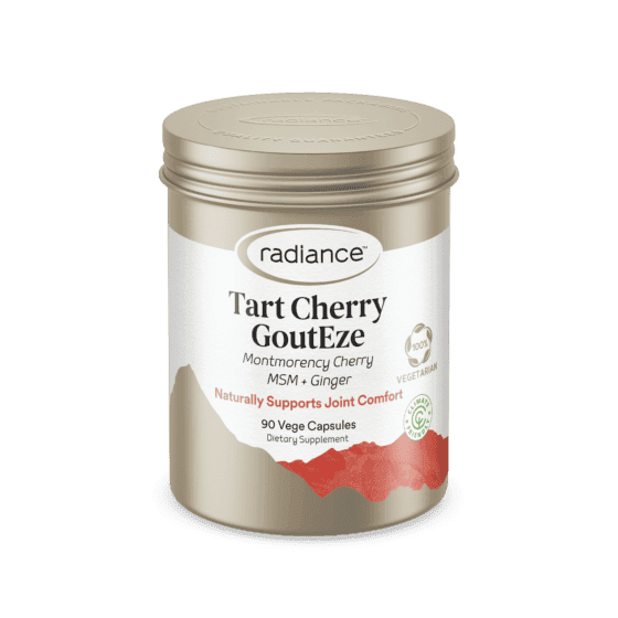 Radiance Tart Cherry Gouteze 90 Capsules - Life Pharmacy Orewa