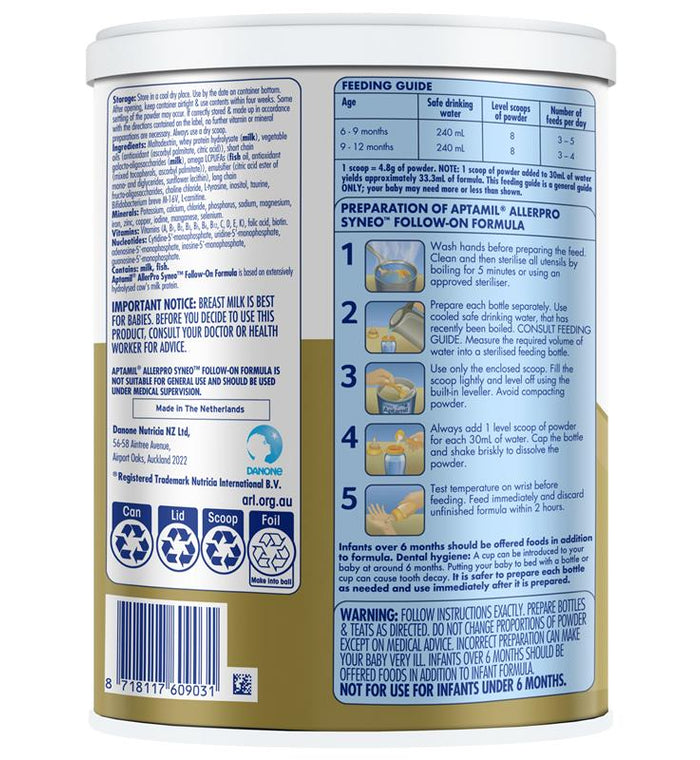 Aptamil Allerpro Syneo - Stage 2 by Life Pharmacy Orewa