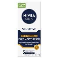 Nivea Men Sensitive Moist. SPF 15+ 75ml - Life Pharmacy Orewa
