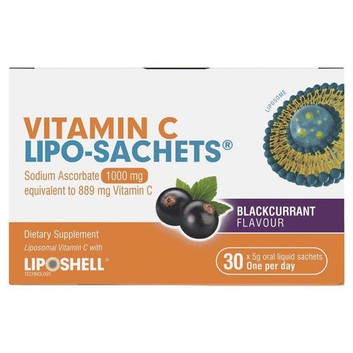 Vitamin C Lipo Sach Blackcurrent 1000Mg 30 - Life Pharmacy Orewa