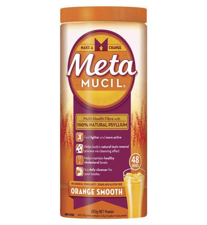 Metamucil Fibre Supplement Smooth Orange 48 Dose 283G - Life Pharmacy Orewa