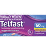 Telfast 60mg 20 Tablets