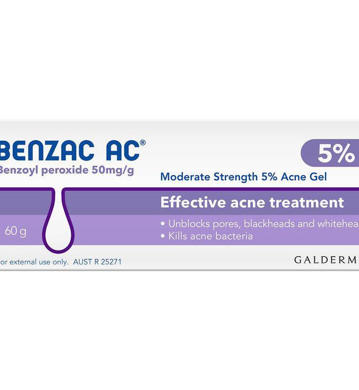 Benzac Acne Gel 5% 60G - Life Pharmacy Orewa