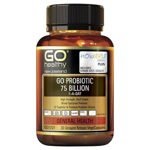 Go Healthy Probiotic Support 75 Billion 30 Vege Capsules - Life Pharmacy Orewa