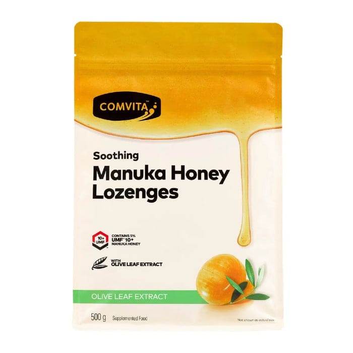 Comvita Manuka Honey Loz Olive Lf 500g - Life Pharmacy Orewa