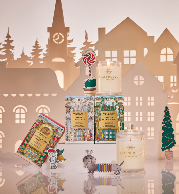 Glasshouse Fragrances Christmas Trio Candles - 3 x 60g