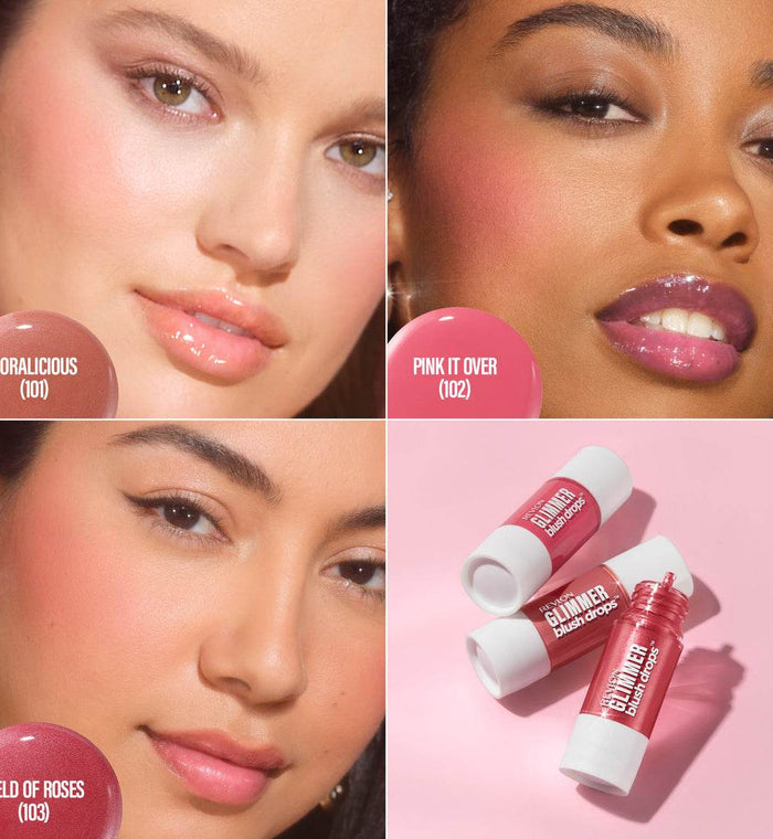 Revlon Super Lustrous Glimmer Blush Drops Pink It Over - Life Pharmacy Orewa