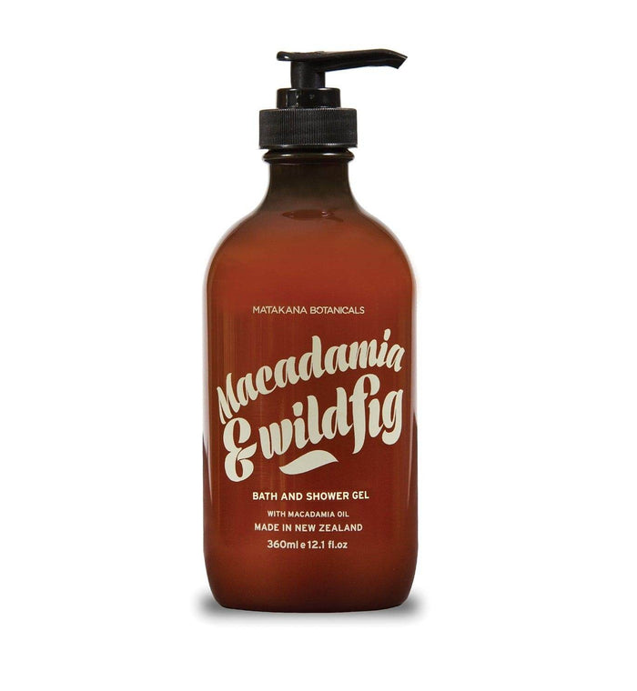 Matakana Botanicals Macadamia & Fig Bath and Shower Gel 360ml - Life Pharmacy Orewa