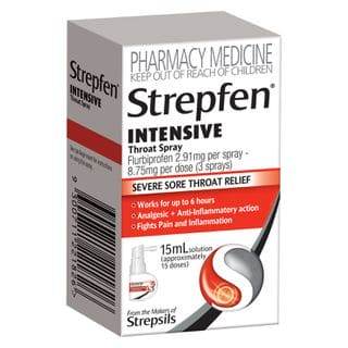 Strepfen Intens Throat Spry 15Ml - Life Pharmacy Orewa