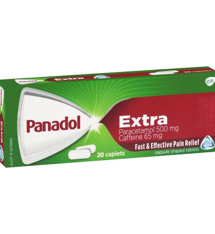 Panadol Extra + Optizorb 20 Caps - Life Pharmacy Orewa