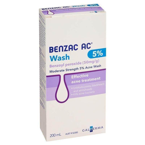 Benzac Ac Acne Wash 5% 200Ml - Life Pharmacy Orewa