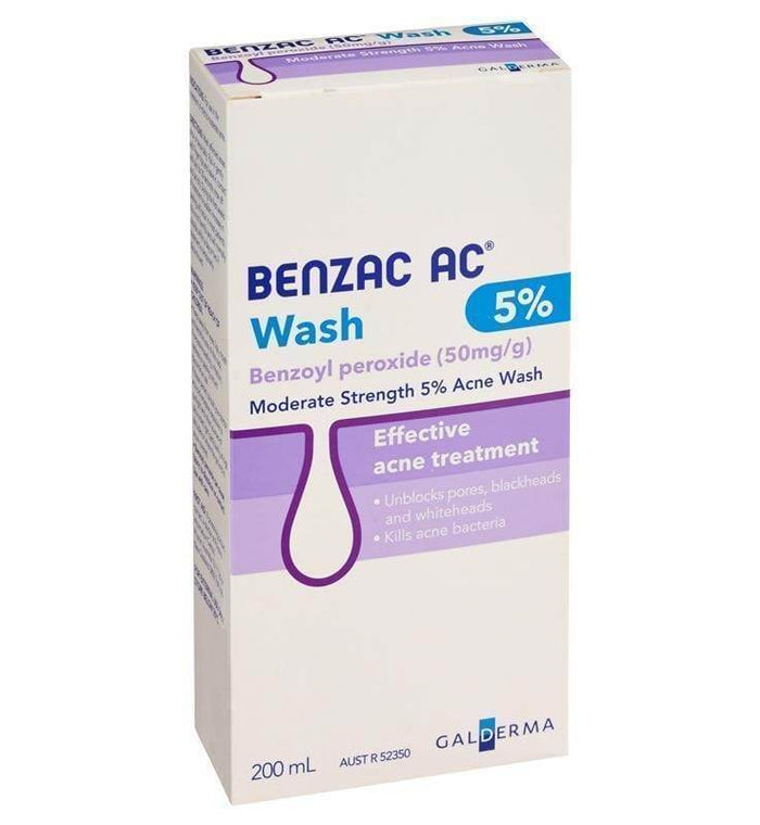 Benzac Ac Acne Wash 5% 200Ml - Life Pharmacy Orewa