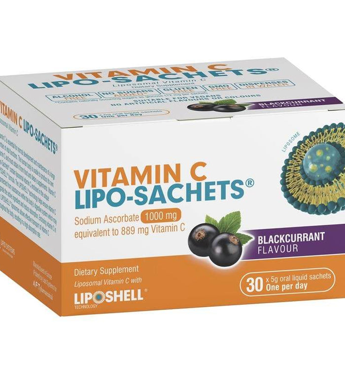 Vitamin C Lipo Sach Blackcurrent 1000Mg 30 - Life Pharmacy Orewa
