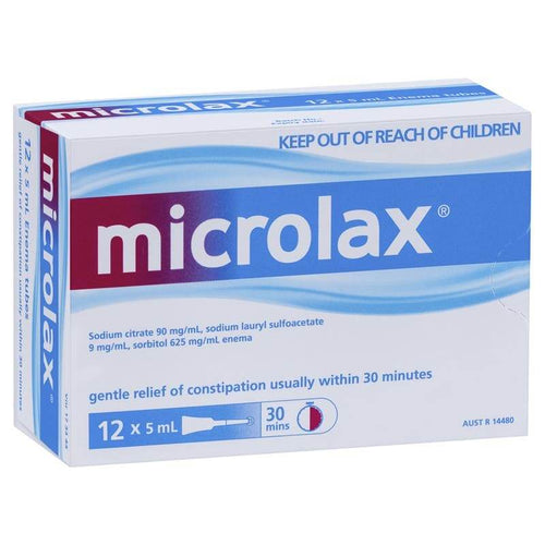 Microlax Enemas (12Pk) - Life Pharmacy Orewa
