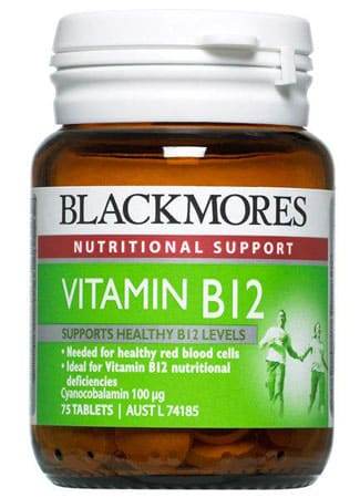 Blackmores Vit B12 Tabs 50mcg 75 - Life Pharmacy Orewa