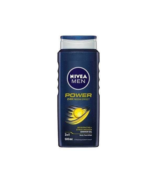 Nivea for Men Power Refr Shwer Gel 500ml - Life Pharmacy Orewa