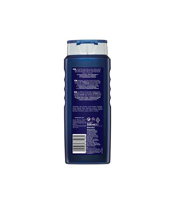 Nivea for Men Power Refr Shwer Gel 500ml - Life Pharmacy Orewa