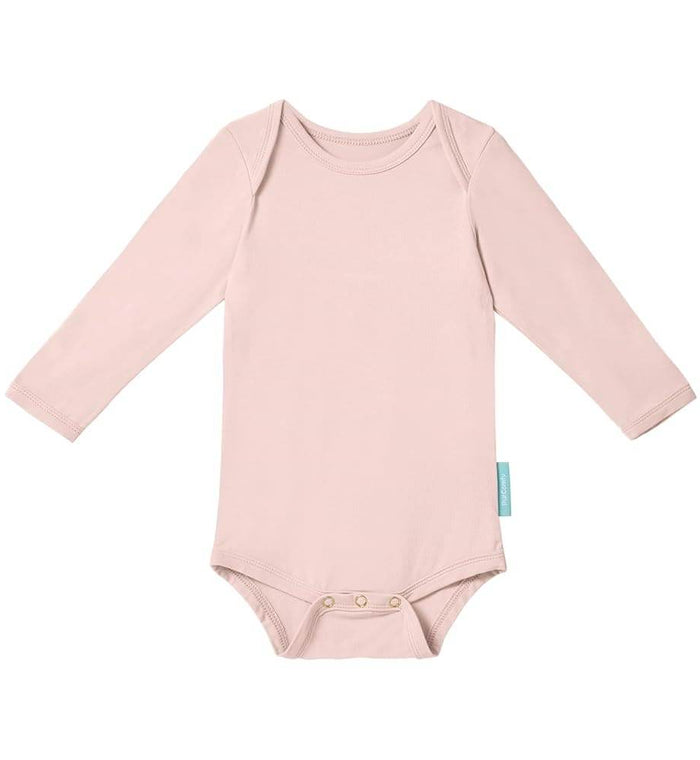 Boody Baby Long Sleeve Romper 0-3 Months Dusty Pink - Life Pharmacy Orewa