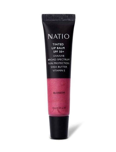 Natio Tinted Lip Balm Spf50+ Blossom - Life Pharmacy Orewa