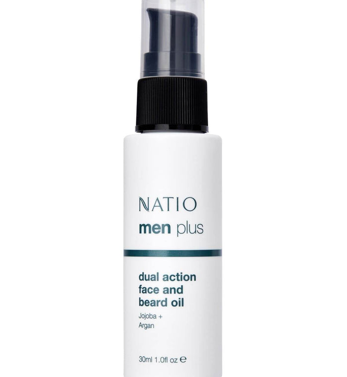NATIO MEN + DUAL ACTION FACE&BEARD OIL - Life Pharmacy Orewa