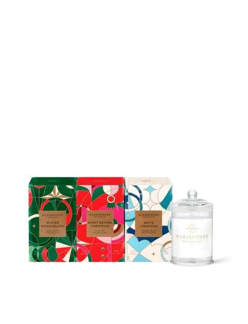 GlassHouse Candle 60G Christmas Trio Set - Life Pharmacy Orewa