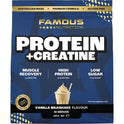 Famous Nutrition Protein + Creatine Vanilla 400G - Life Pharmacy Orewa