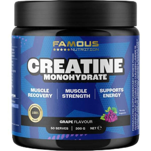 Famous Nutrition Creatine Grape 300G - Life Pharmacy Orewa