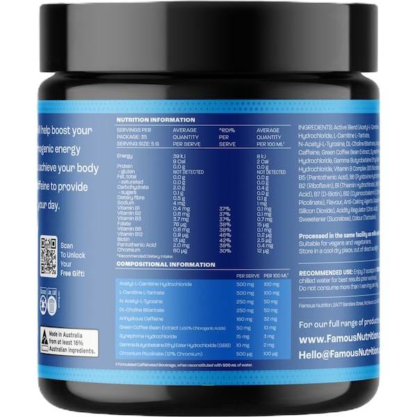 Famous Nutrition Shred Pine Passion 175G - Life Pharmacy Orewa