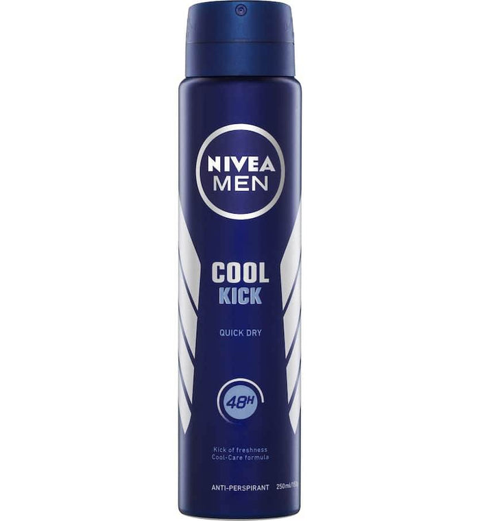 Nivea DeodMensCoolKickAer 250ml A2.1 - Life Pharmacy Orewa