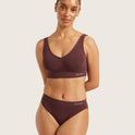 Boody  Padded Crop Bra Mulberry Large