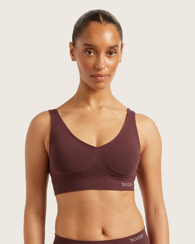 Boody  Padded Crop Bra Mulberry Small