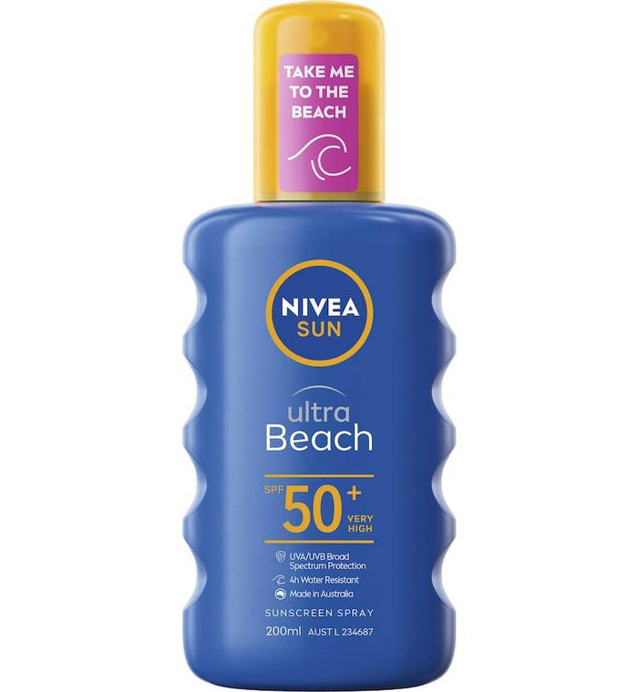 Nivea Sun Ultra Beach Spray Spf50+200Ml - Life Pharmacy Orewa