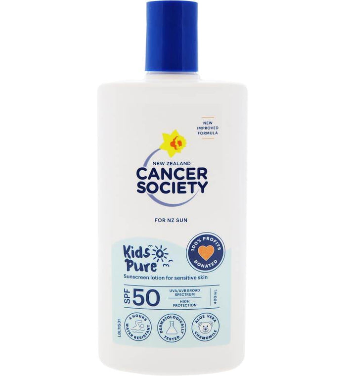 Cancer Society SPF50+ Kids LOT 400ml - Life Pharmacy Orewa