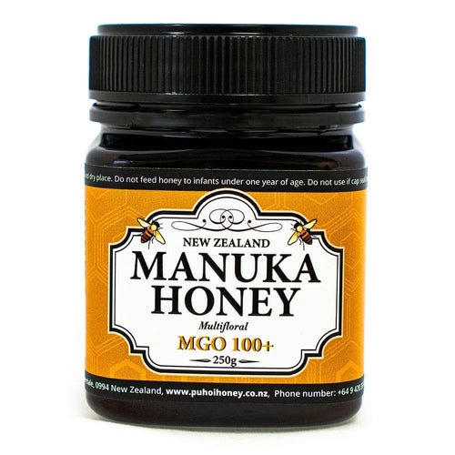 Puhoi Honey Manuka Mflora 100+ 250G Pack - Life Pharmacy Orewa