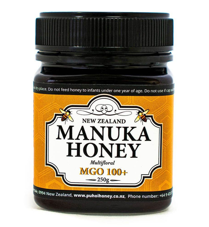 Puhoi Honey Manuka Mflora 100+ 250G Pack - Life Pharmacy Orewa