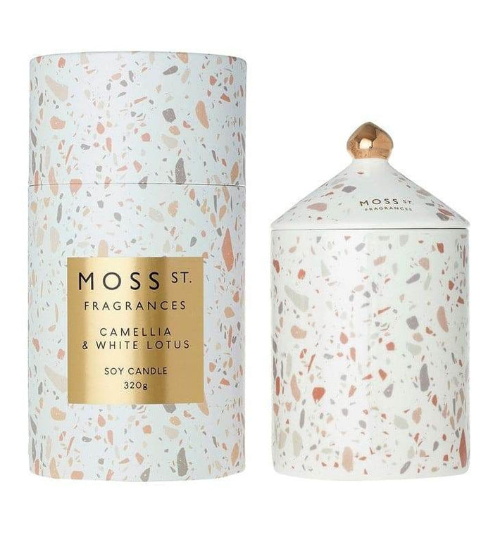 Moss St 360G Candle Camellia & White Lotus - Life Pharmacy Orewa