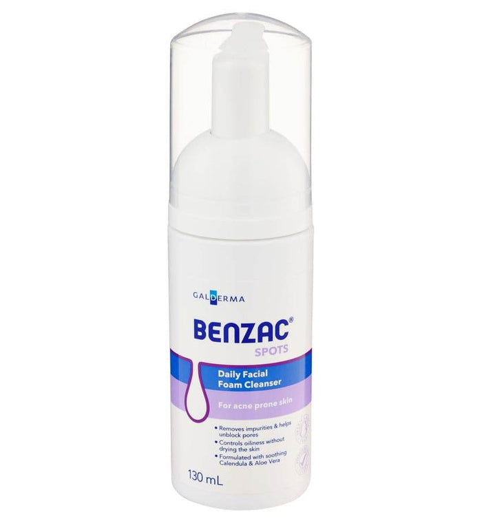 Benzac Daily Foam Cleanser 130Ml - Life Pharmacy Orewa